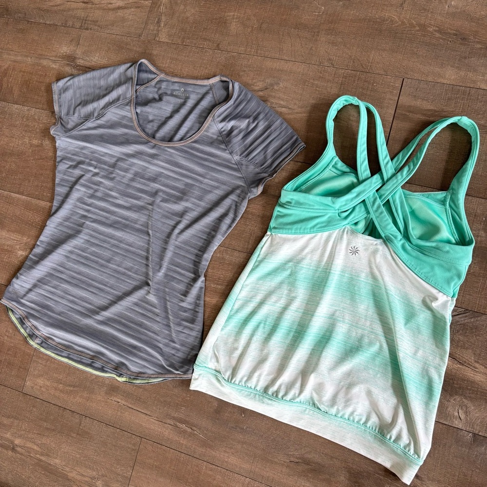 Athleta Women's Workout Tee and Tank Top Bundle Size Small